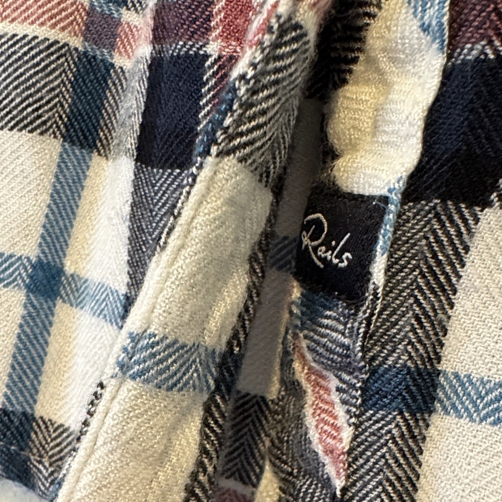 Rails Plaid Button Down Blouse - image 4